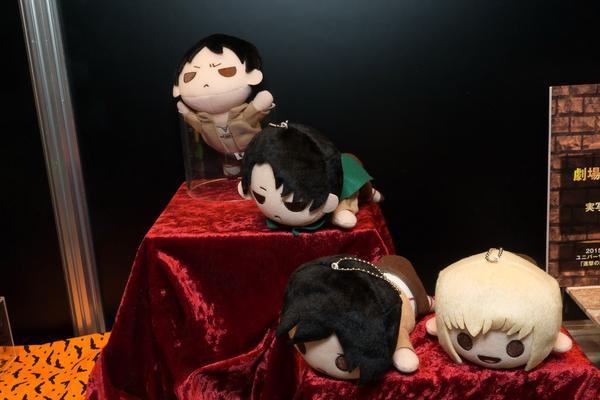 More stuffed prizes from SEGA, featuring Eren, Levi, Mikasa, and Armin! (Source)Armin&rsquo;s