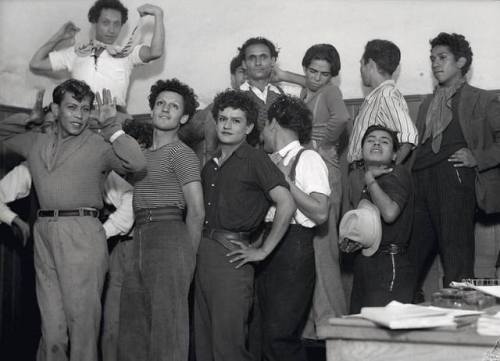 historicaltimes: Gay men pose for a photo while being detained at a Police Station - Mexico, 1935 vi