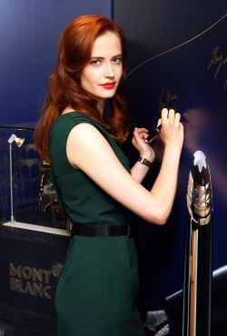 Fuckyeahhotactress:  Eva Green At Mont Blanc Signature For Good Event At The Mont