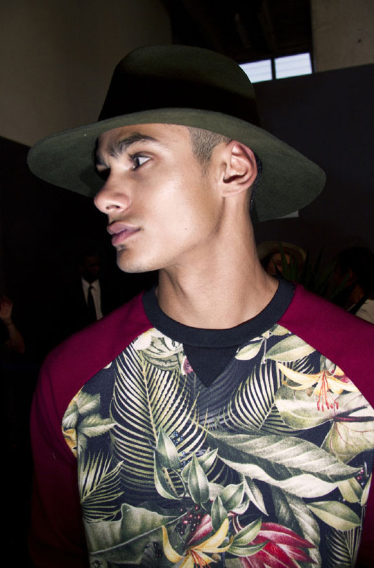 black-boys:  Eryck Laframboise | Backstage at Ami Alexandre Mattiussi S/S 14 Ph: