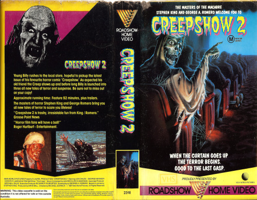 midnightmurdershow:  Creepshow 1 and 2 VHS Covers 