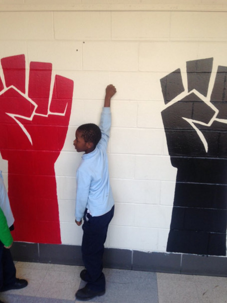 moisemorancy:eay5ia:4mysquad:The #BlackLivesMatter murals in a schoolWish my school had this….Brilli