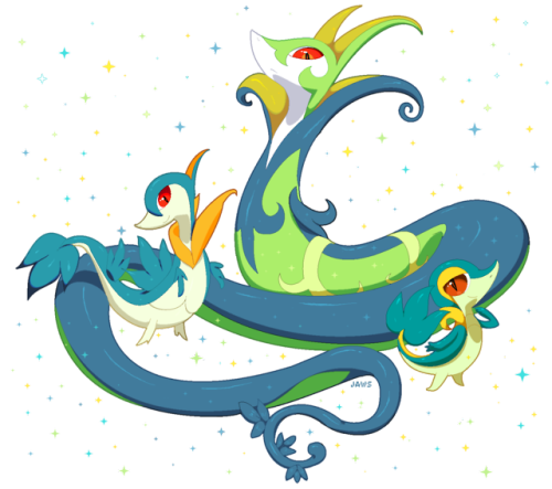 pen-papers: ★ Snivy + Servine + Serperior