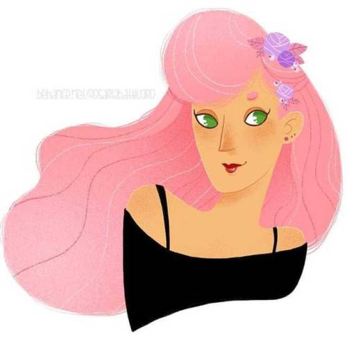 #pinkhair ♥ #drawing #colors #girl #illustration #pink #rosa #illustratoroninstagram 