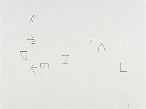 Martin Boyce (b 1967), ‘Broken Fall,’ 2006, heliogravure, 80 x 60.5 cm.