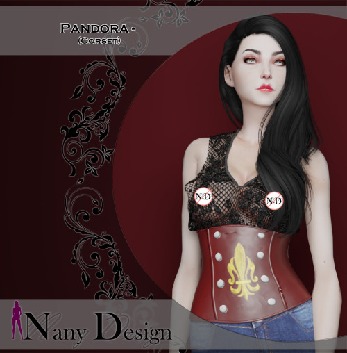 nany-design: Pandora (Corset)Base Game Compatible*For Females T / A / YA*Outfit Type:Corset (Tank To