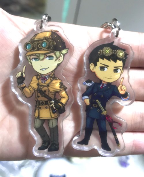 My Great Ace Attorney Acrylic Charms have finally arrivedd ;w; You can purchase them here!Spoiler ba