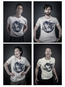 lolawashere:  Who wore it better? Tom Hiddleston and a whole bunch of UK stars wearing  the ‘Save the Arctic’ T-shirt and looking hot/cute/funny/scary/interesting