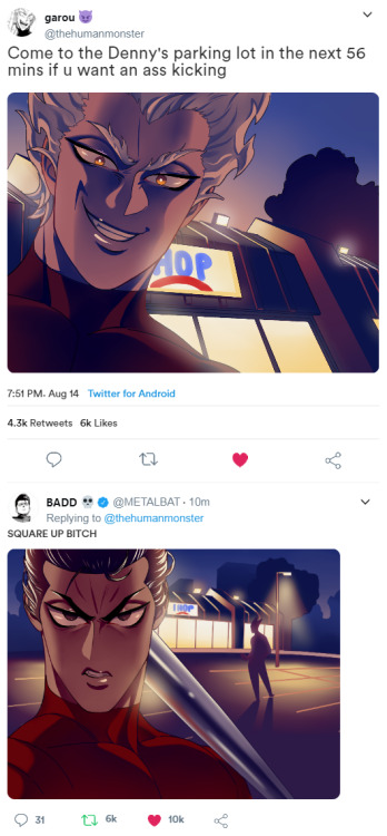  if garou had a twitter lol based off one of my fav memes :-3   part 2