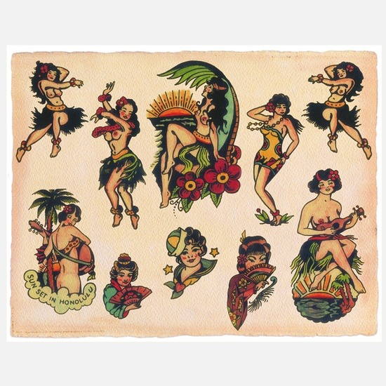 ravenhairedtiki:  Island Girl Tattoos 