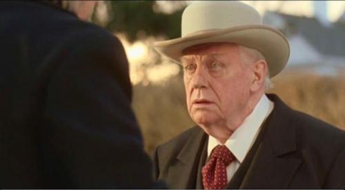 The Golden Boys (2008) - Charles Durning as John BartlettThat hat. Black suit &amp; red polka do