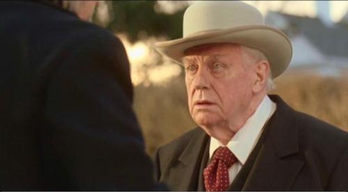  The Golden Boys (2008) - Charles Durning as John BartlettThat hat. Black suit & red polka dot t