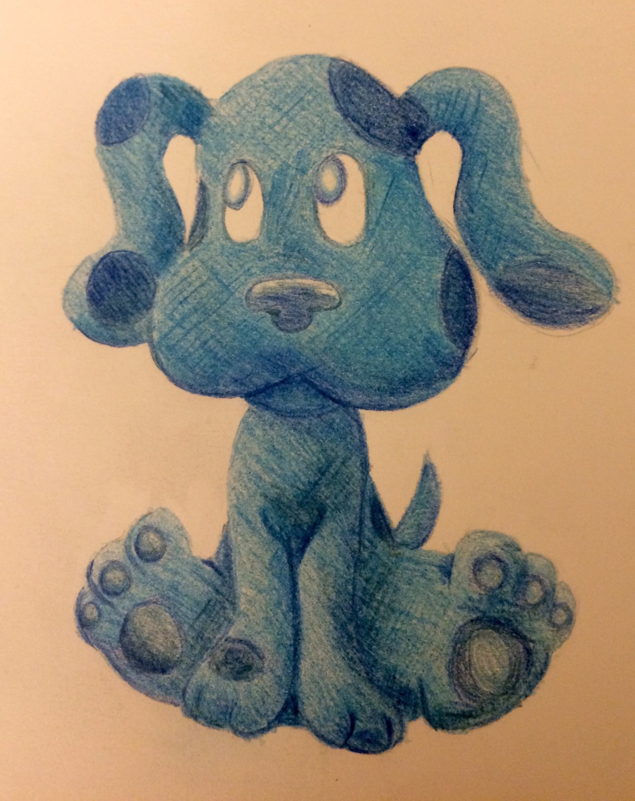 electricfleshlightorchestra:  I felt a little blue, so I drew Blue. 