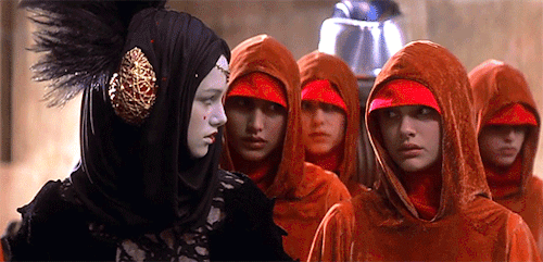 organasoloskywalker:Queen’s Shadow 9/???Sabé knelt in front of her and took her hands. Padmé knew th