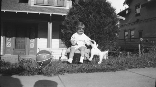 twoseparatecoursesmeet:  Out by the Sidewalk, 1930s 
