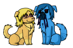 jill0mccloud:  paranormalmango and mrcreepypasta as wolves