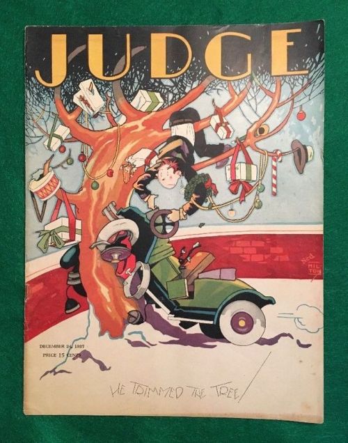 the1920sinpictures: December, 1927 cover of “Judge” magazine.