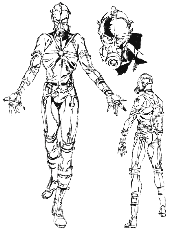 Metal Gear Solid Art (black N White) Pt 3/3 With Bonus Colored Character Profile Image (my Favs Obviously