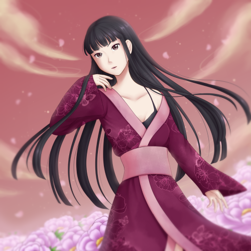 New Fruits Basket fanart inspired by the ending song “Eden”  I love the kimono Rin is we