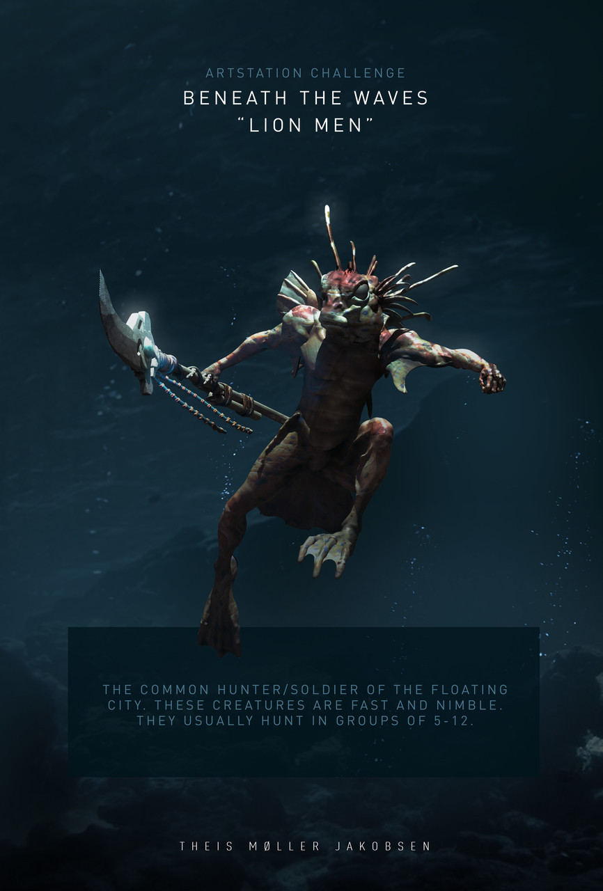 thecollectibles:Beneath the Waves - Character/Creature design by  Theis Møller Jakobsen