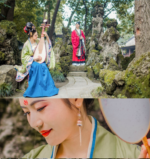 Tang dynasty style wedding hanfu by 烟雨江南传统摄影