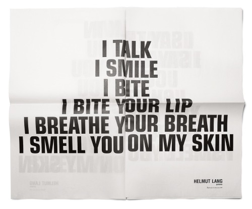 criwes:  Helmut Lang x Jenny Holzer 
