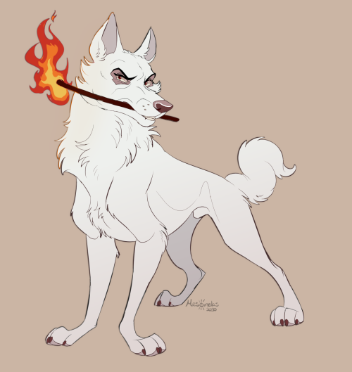 Designing the white wolf (and dog) trope. It can be difficult to differentiate canine characters wit