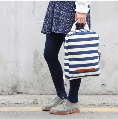 pattern canvas backpack