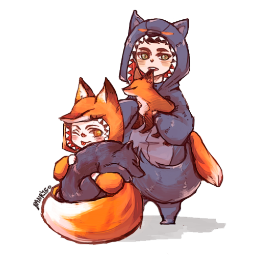 banryeo:adds bby!stiles in fox onesies _(:з」∠)_