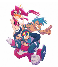 justinchan:  gurren lagann drawing on stream today to test my new laptop!expect a lot more streams from me soon! 