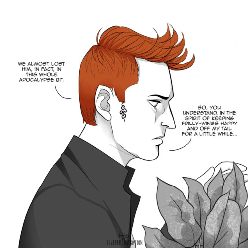 Crowley Tries Being Nice To His Plants. 