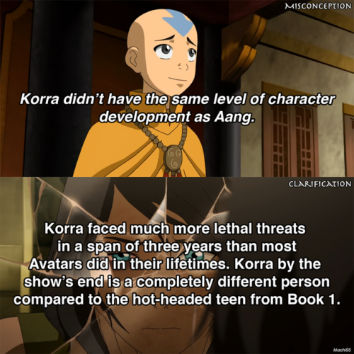 kkachi95:Some of the most common misconception / complaints I see about The Legend of Korra. TLOK 