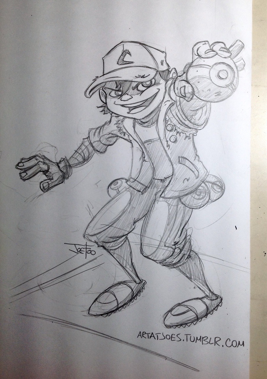 joefoo22:  A sketch of #ashketchum and plotting out new ideas for future #pokemon