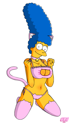 jokerfakegkg:  Marge Simpson, Cat Keyhole Brahttps://www.pixiv.net/member_illust.php?mode=medium&amp;illust_id=55059209