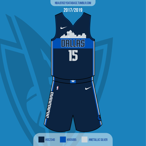 NBA Jersey Database, Dallas Mavericks City Jersey 2018-2019