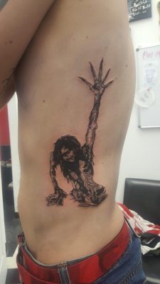 tattoosnyc:  Evil Dead abomination by Jen
