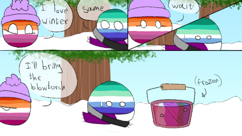 gender fluid doesn&rsquo;t like the cold ;)lgballt