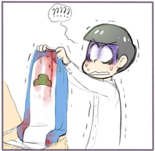 Headcanon that Choromatsu could be a little overprotective sometimes.  It was just huge nosebleed, C
