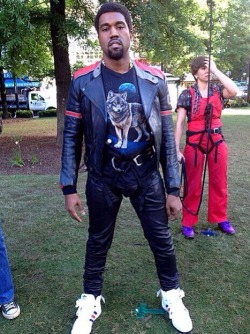 lestuntologist:  Ye is wearing Adidas while shooting for Anchorman 2. Now pay attention. This was June 7th, YEEZUS dropped June 18th, the YEEZUS TOUR started around November. THEN HE STOPPED WEARING THE YEEZY 2s AND STARTED WEARING VISVIM SO MUCH I THINK