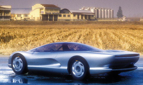 1986 | Chevrolet Corvette Indy Concept at Cecomp ( Turin, Italy ) | Photo by Martyn Goddard | Source