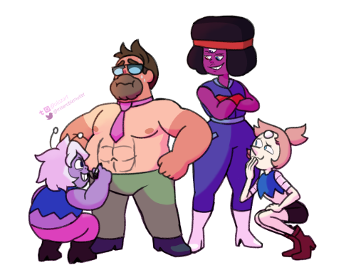 SU x OK KO sketches for HalloweenHalloween doesn’t canonically exist in the SU universe, but OK KO d