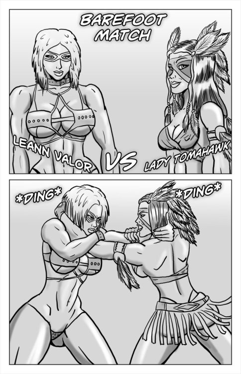 LeAnn Valor vs Lady Tomahawk 01 by cyberkitten01   Commission by Toni123456 of the original characters of xZeroManTo commission me, please send me a note  