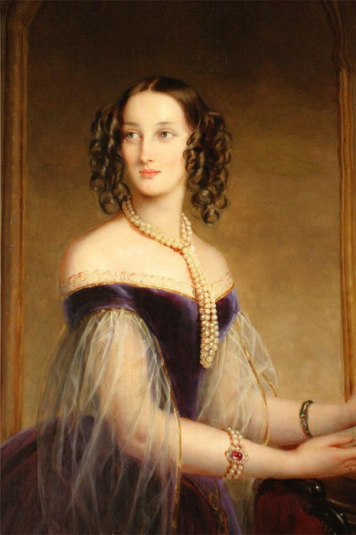Grand Duchess Maria Nikolaevna of Russia, Duchess of Leuchtenberg by Christina Robertson, 1840s.