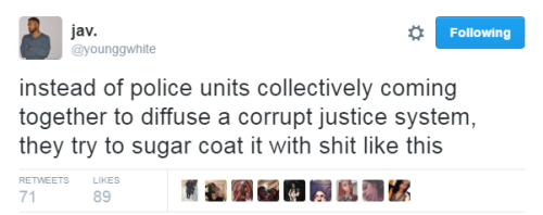 milkdromeduh:  rosezeee:  destinyrush:  Officers of Halifax Police Department pulled a “prank” on a Black couple. Officer Brian Warner of Halifax PD pulled over a Black female driver for violating “vehicle code 1.7.3.9″ that requires “not