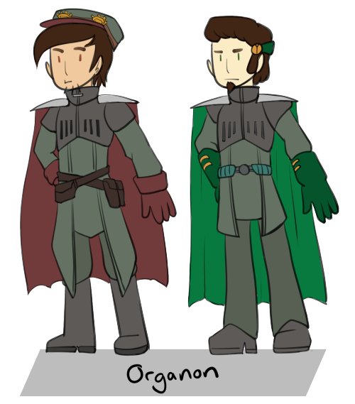 lordsireno: Fashion swap! Cletus and Argus in Deponian wear. Rufus and Argus in Elysian wear, &a