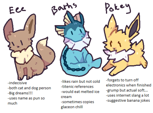 rookon:Tag yourself: Eeveelution ver. i sunk so quickly into this meme…..