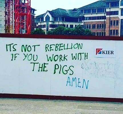 “It’s not rebellion if you work with the pigs”See in London