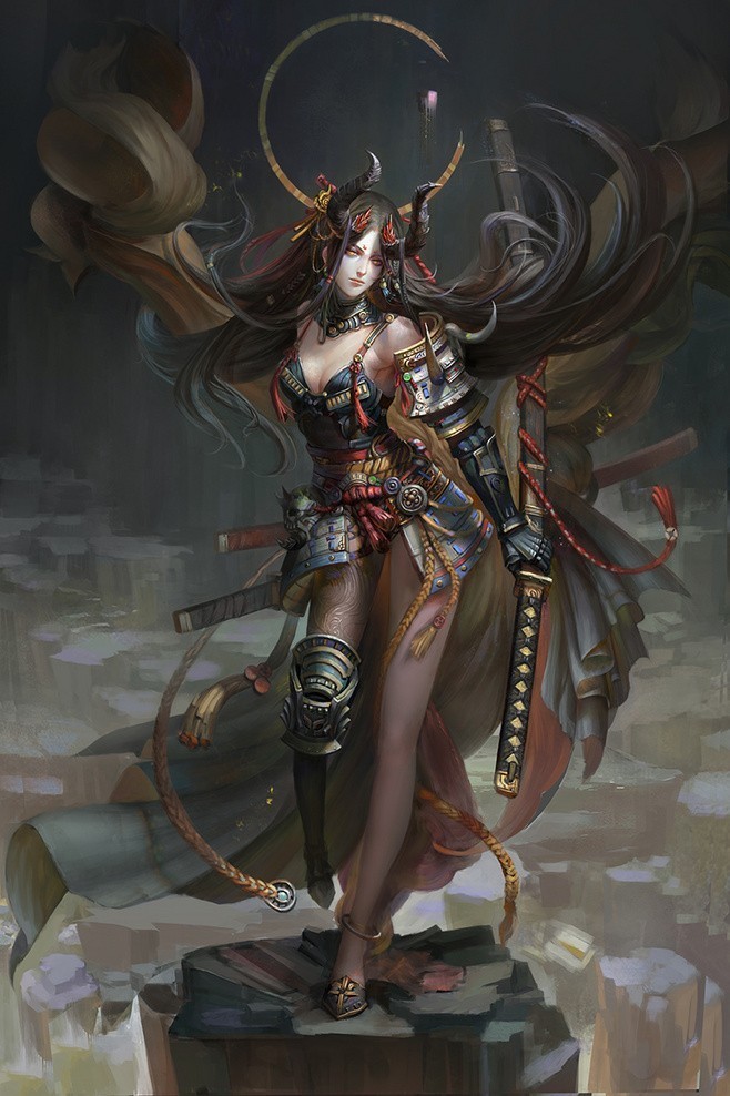 sekigan:  游戏原画 cg风 厚涂 插画 壁纸 鼠绘…@大侠00采集到插画(4538图)_花瓣插画/漫画