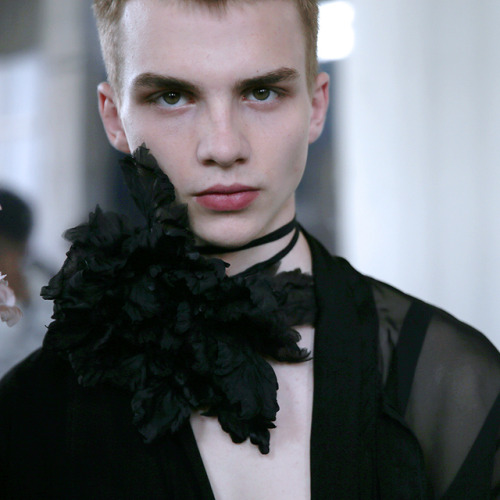damplaundry: Ernest Klimko at Ann Demeulemeester S/S 2018 by Merel Hart