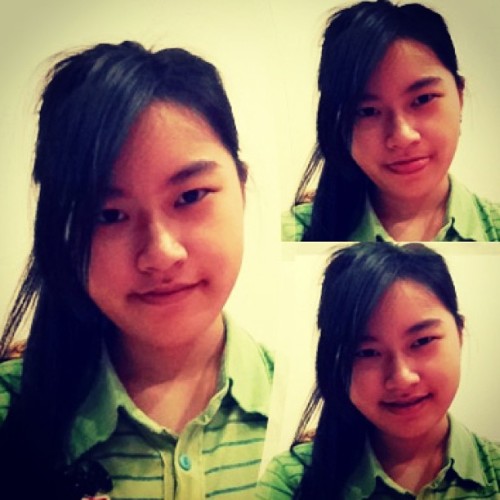 #self#camera#selca#myself#me#messy#hair#ponytail#night#girl#teen#teenage#asia#asian#igers#instaphoto